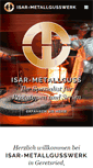 Mobile Screenshot of isar-metallguss.de
